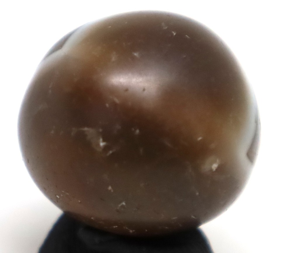 Authentic Ancient Banded Agate Stone Bead with Eye in Perfect Condition