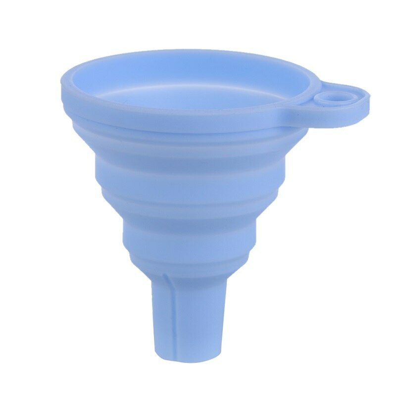 1PC Silicone Foldable Collapsible Style Funnel Hopper Kitchen Cooking Tools