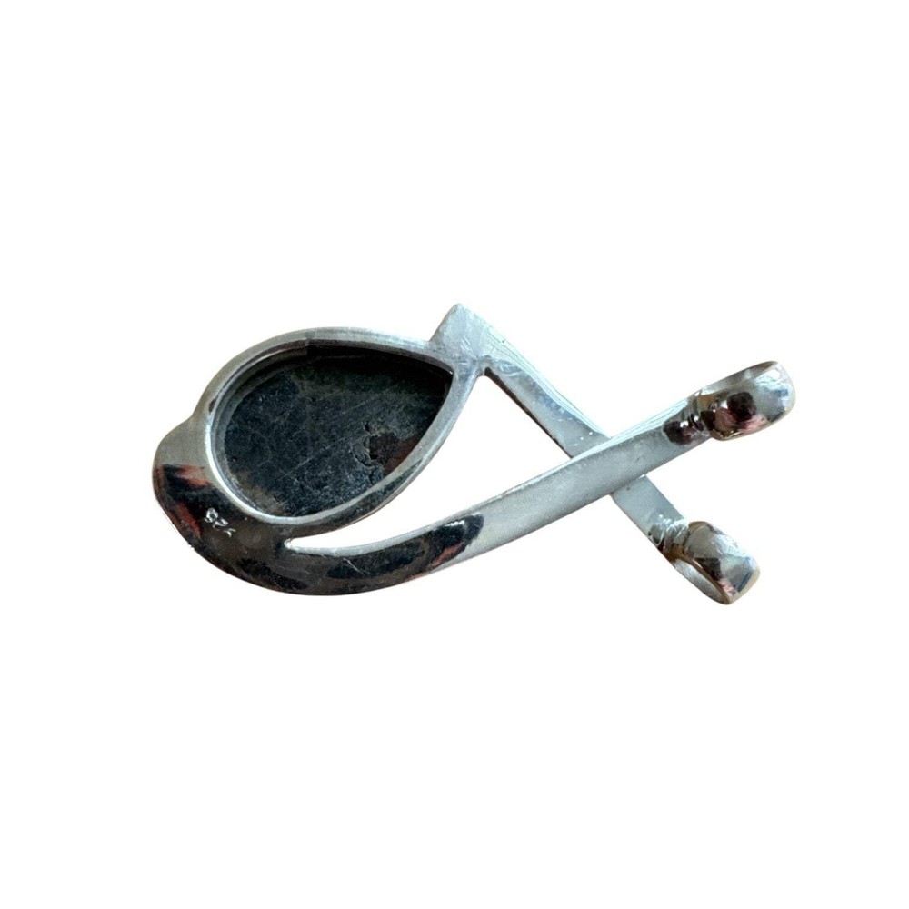 Peanut Obsidian Solid 925 Sterling Silver Pendant