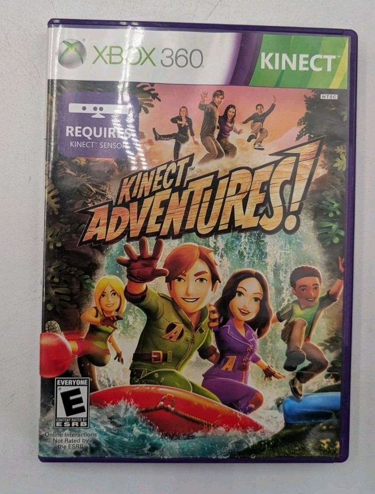 Official Microsoft Xbox 360 Kinect Motion Sensor Bar w/ Kinect Adventures Game