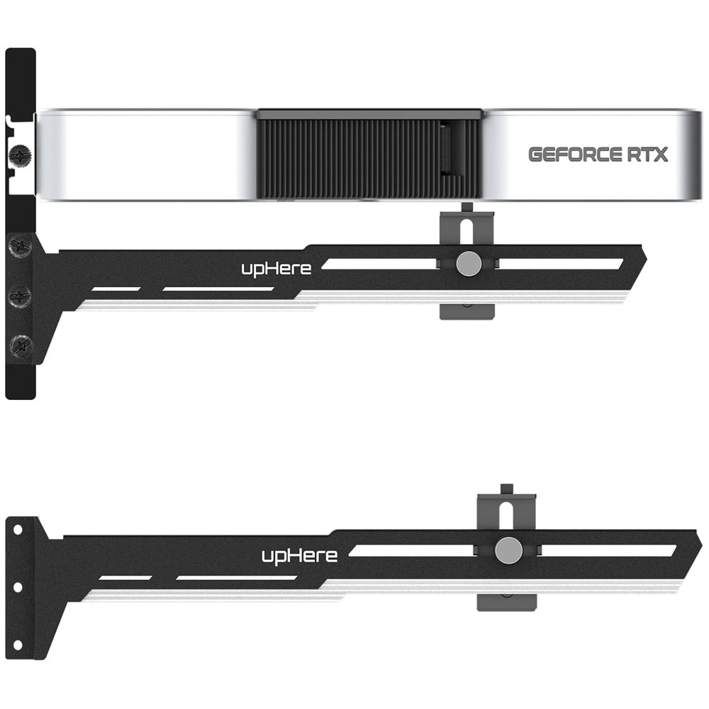 Essential GPU Brace Support for Desktop - Black&White Adjustable Holder, G27654