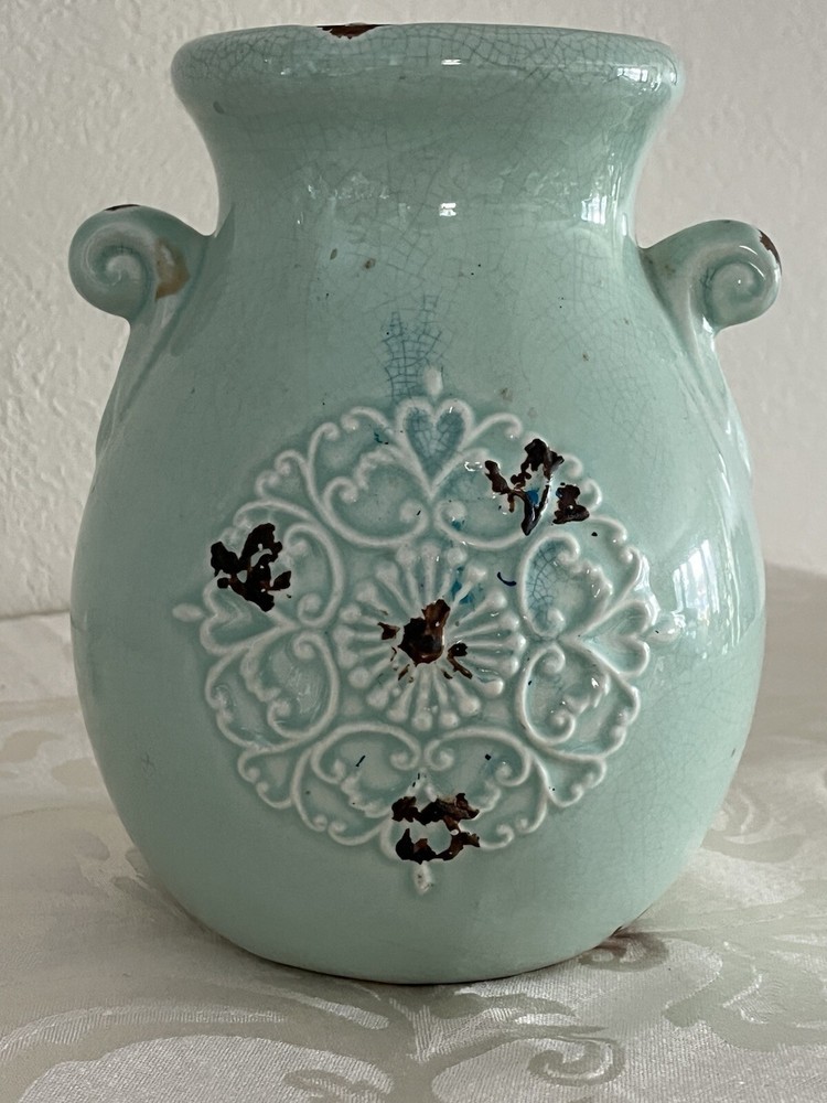 1970’s Orejon Turquoise Table Vase