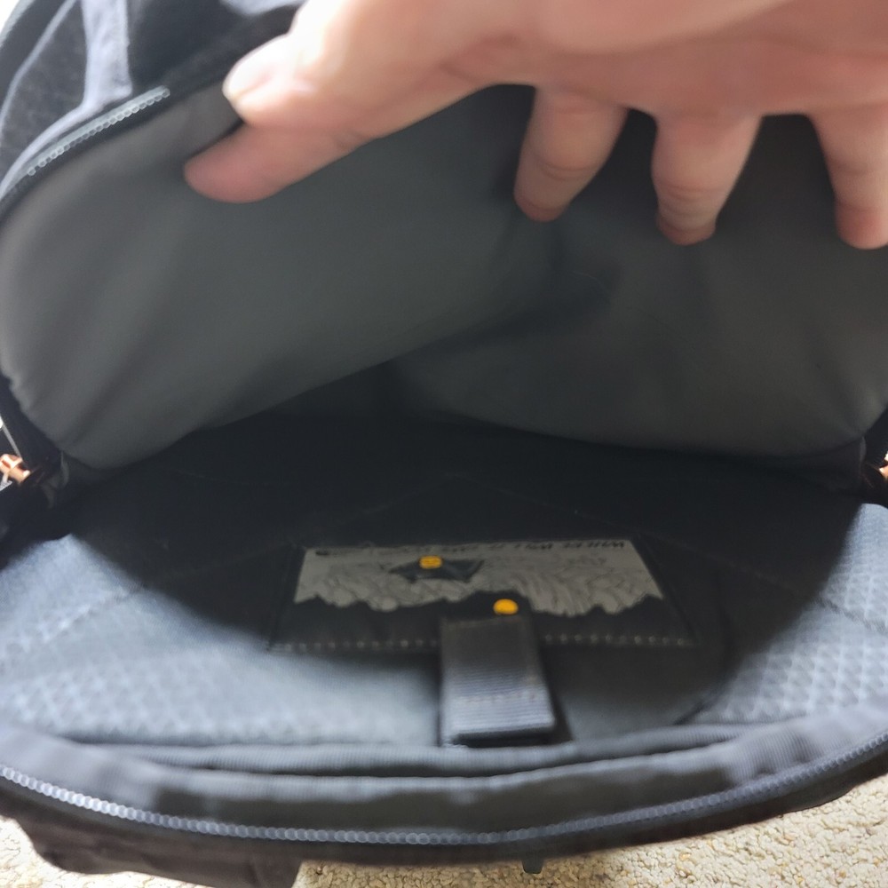 North Face Grey Black Recon Diamond Pattern Backpack