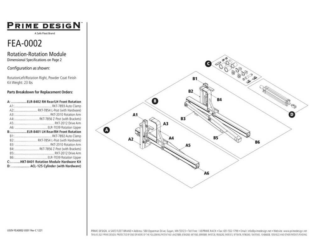 Prime Design RKT-2010 Rotation Arm A Version