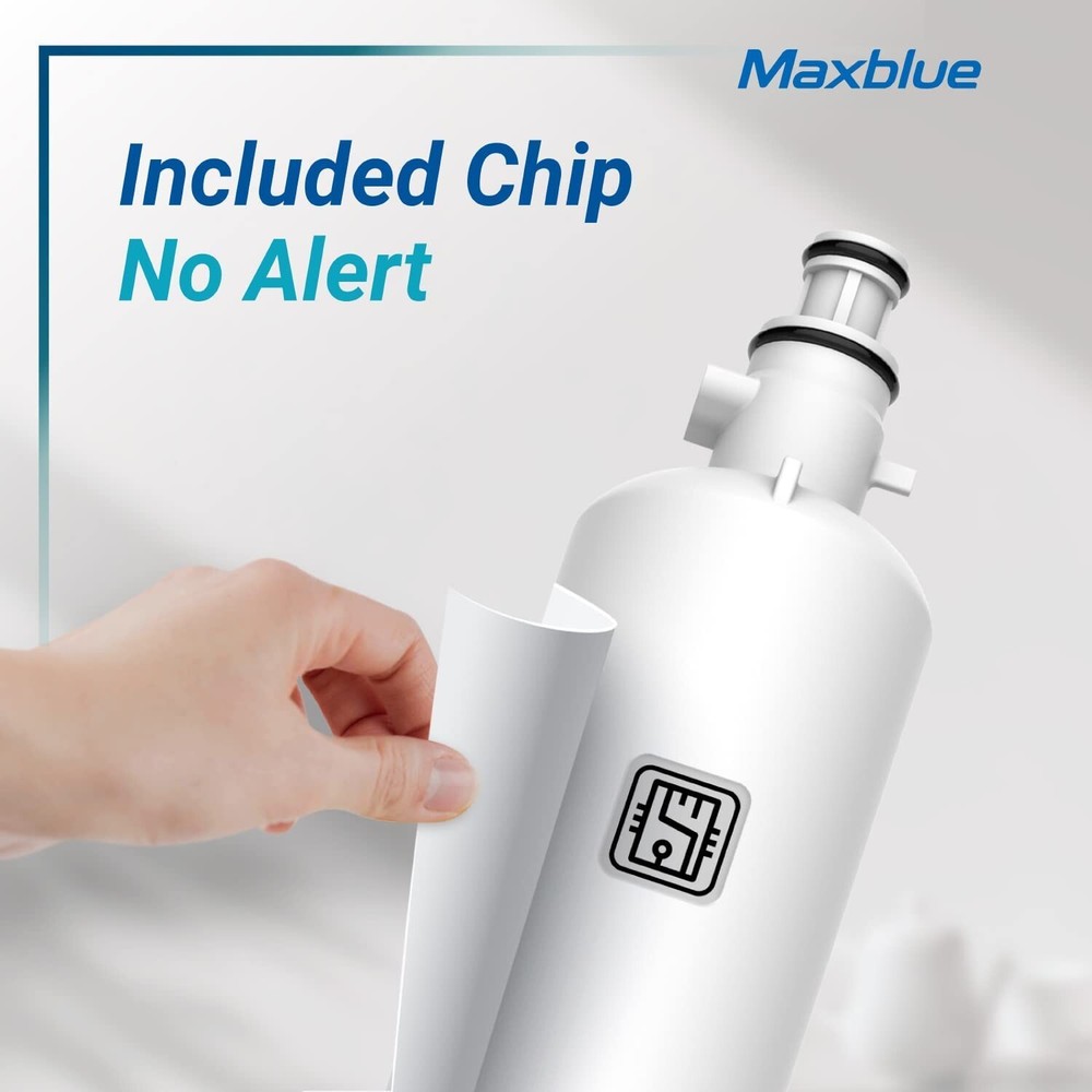 (5Pack) Maxblue Refrigerator Water Filter, Replacement for GE® RPWFE (With Chip)