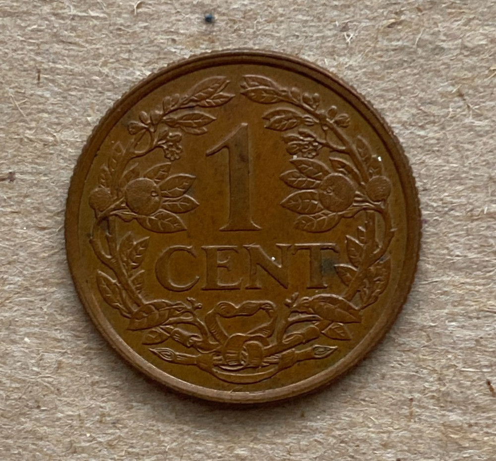 Netherlands Antilles, 1 Cent, 1959, KM#1