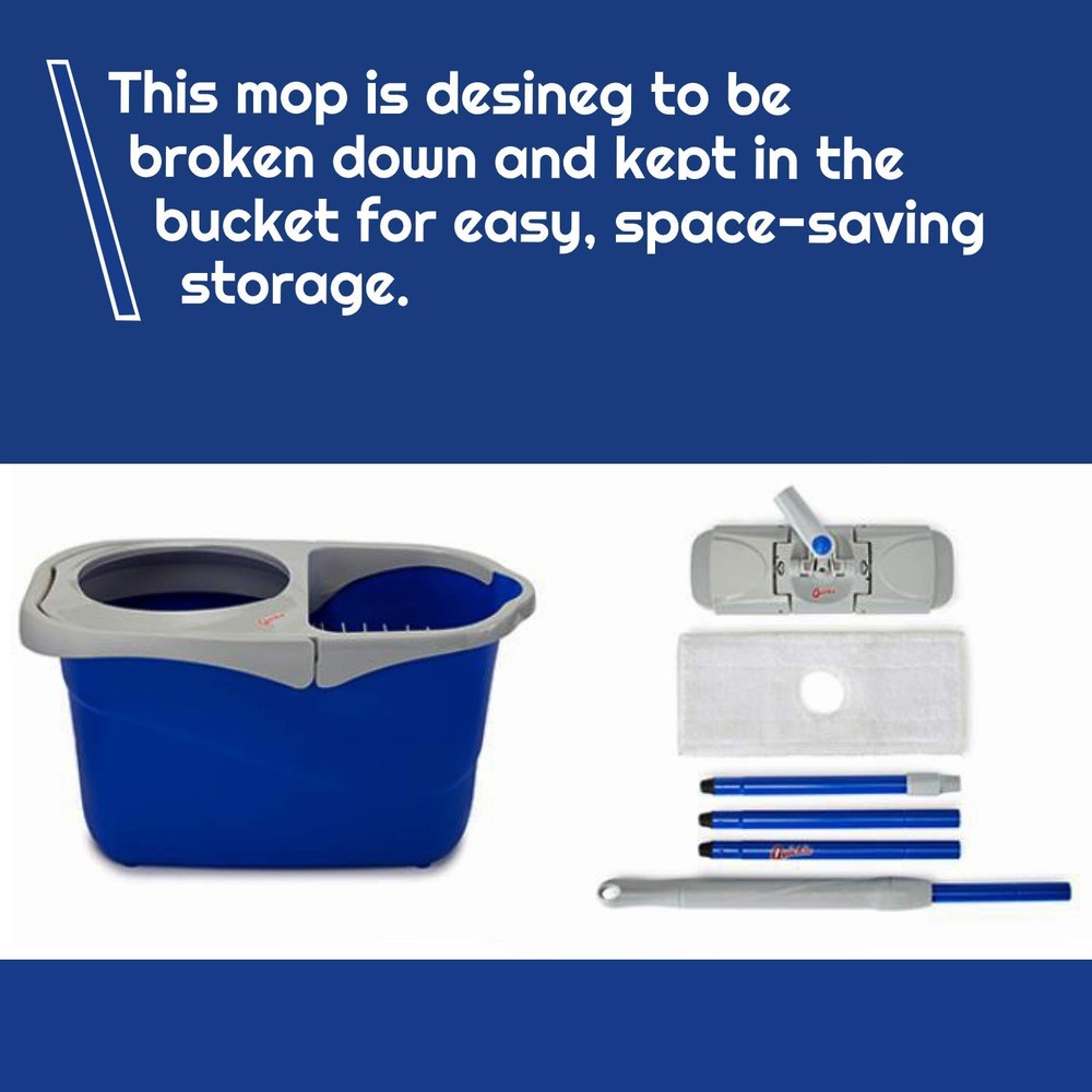2052225 Pad Refill for Flat Spin Wringing Bucket Floor Cleaning System, Micro...