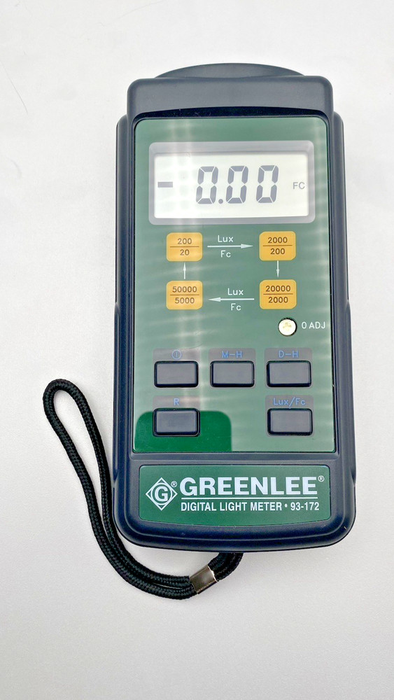 GREENLEE DIGITAL LIGHT METER 93-172 TESTED