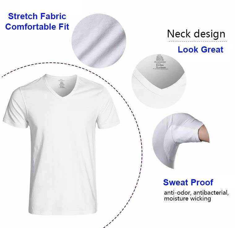 Sweat Proof Shirt | Premium | Odor Resistant Undershirt | Soft Stretch Material