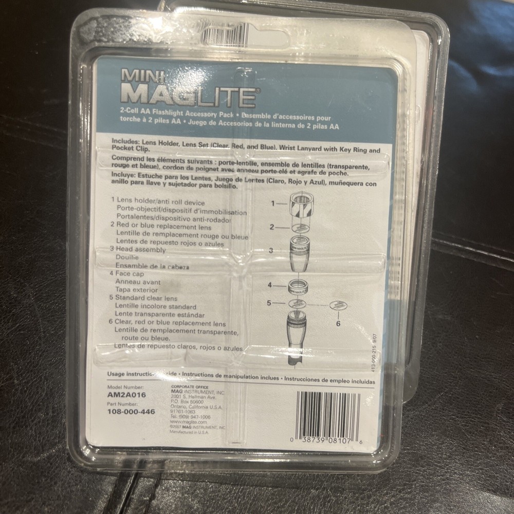 Maglite Mini 2 Cell/Pile AA Flashlight Accessory Pack AM2A016