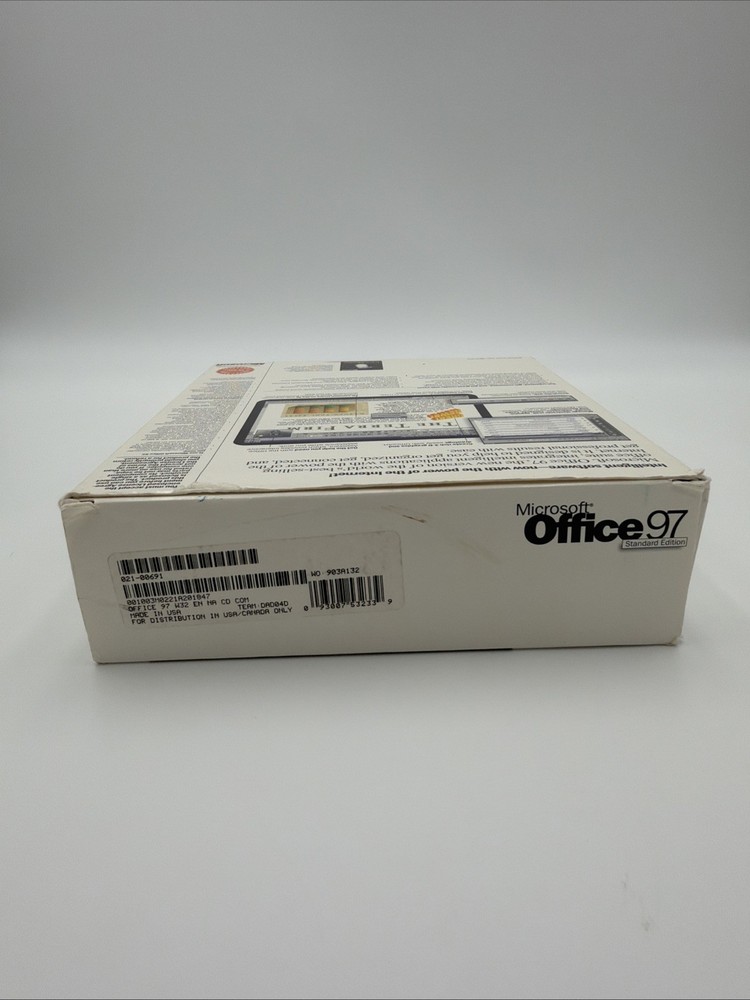 Microsoft Office 97 Standard Edition Complete Big Box CD-ROM Windows 95 NT