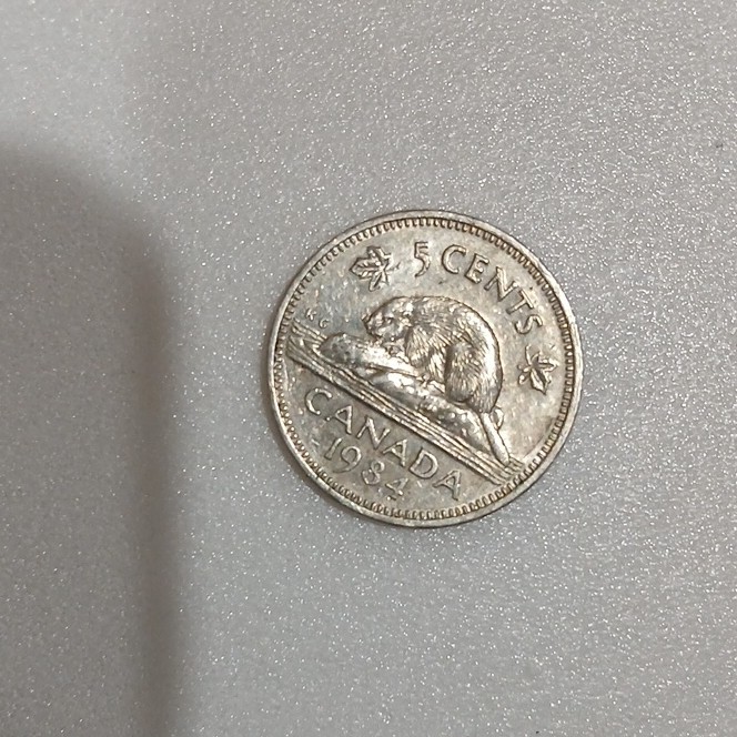 5 cent Canadian coin