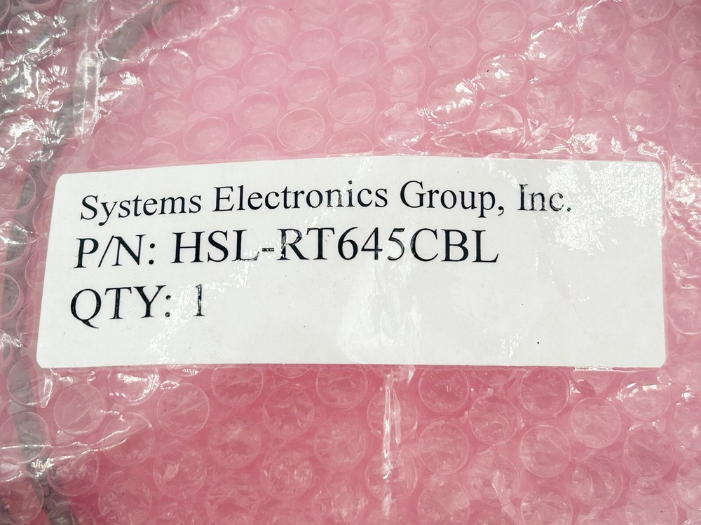 New Systems Electronics Group Inc HSL-RT645CBL Cordset
