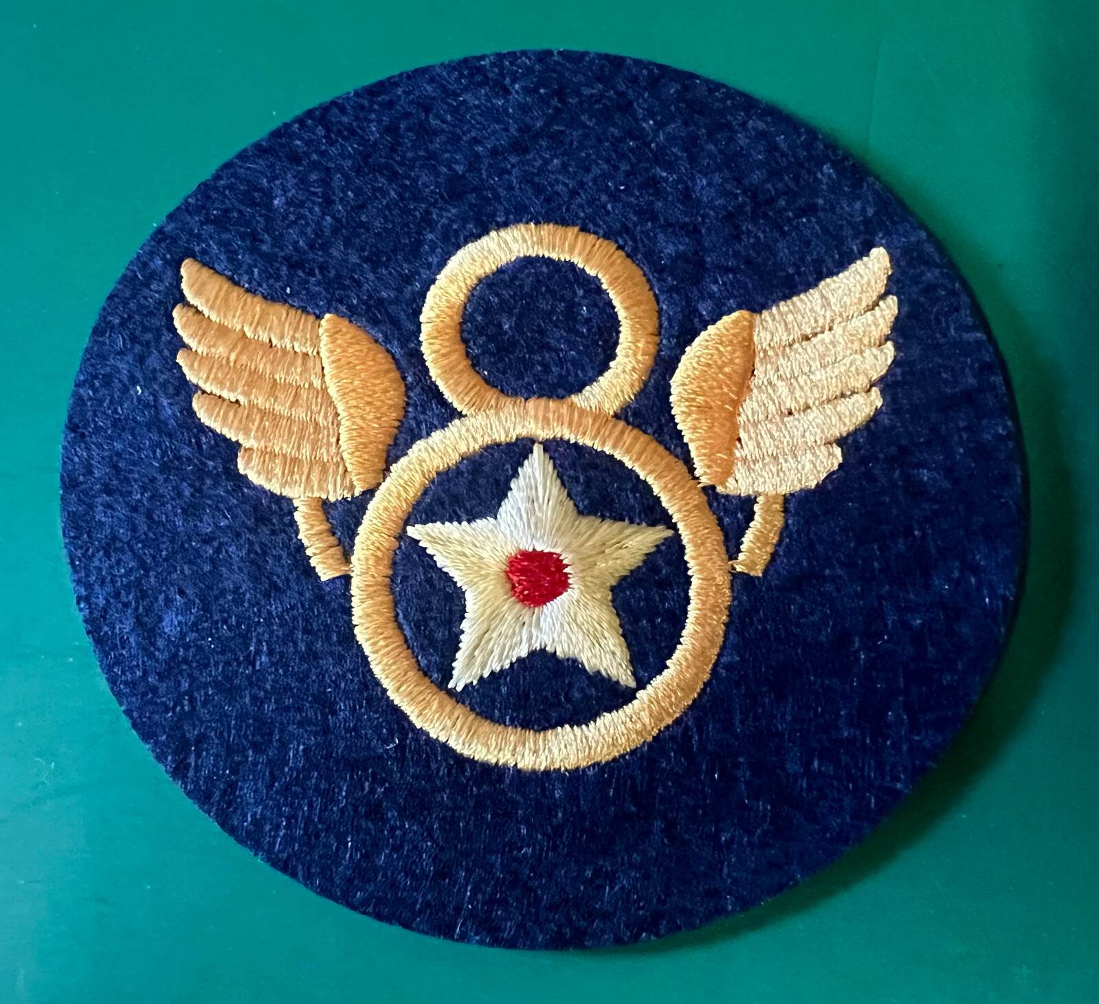 8TH AIR FORCE “STUBBY” WING SHOULDER PATCH- ENGLISH MADE