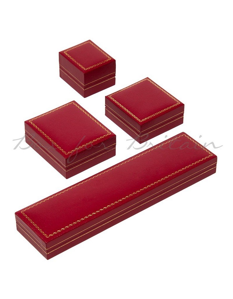 Leatherette Earring, stud Box Red 1 Stud, Earring Boxes, Wholesale price.