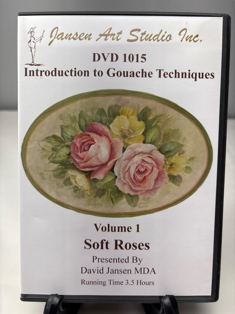 Introduction To Gouache Techniques DVD 1015 Volume 1 Soft Roses David Jansen
