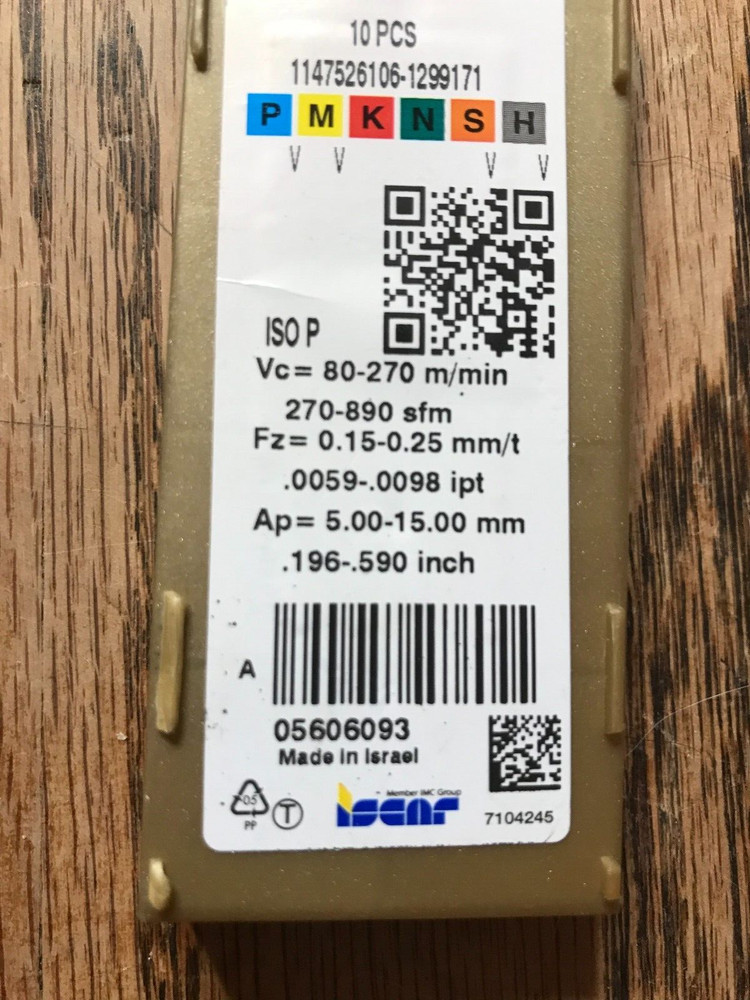 Genuine Inserts 10 PCS T490 LNMT 1607PN-R IC808