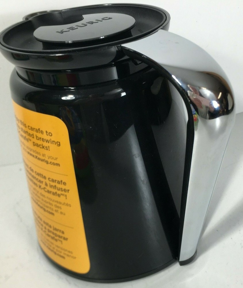 Keurig 2.0 Carafe Black Silver Handle Pitcher
