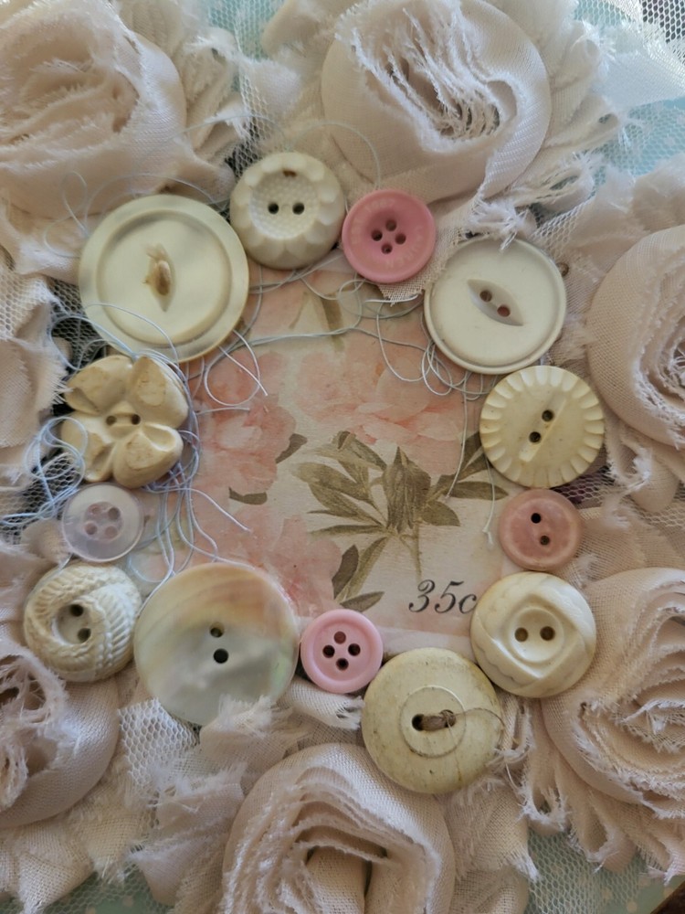 Antique Round Floral Journal