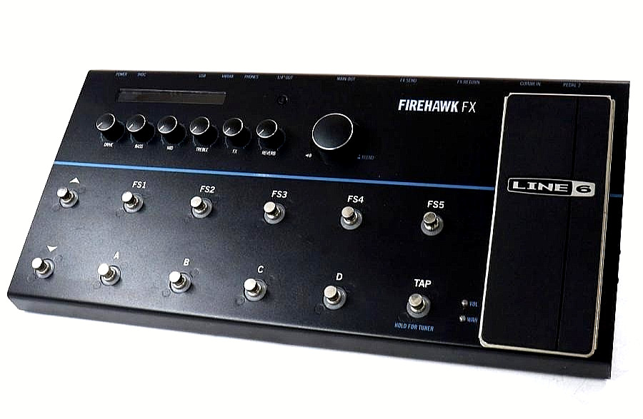 LINE 6 FIREHAWK FX MULTI EFFECTS GUITAR FLOOR PEDAL PROCESSOR TESTED w/AC