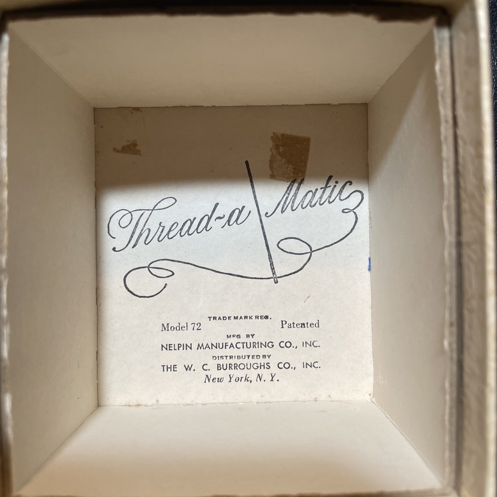 Vintage 1950’s Thread-a Matic Sewing Automatic Needle Threader In Box
