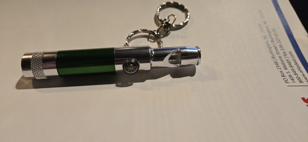 Tactical Survival High Frequency Whistle With LEDFlashlight And Compass Keychain