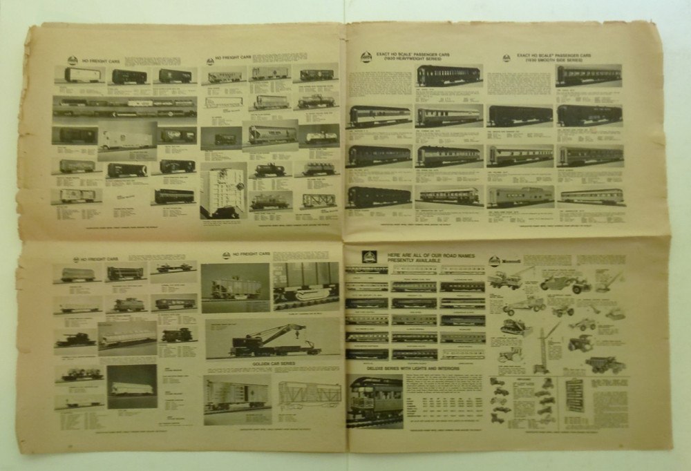 Vintage 1976 AHM Train Set Instructions & Catalog CA-18F