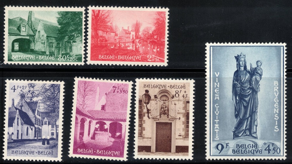 1954 Belgium Scott B561-6 Mint MH