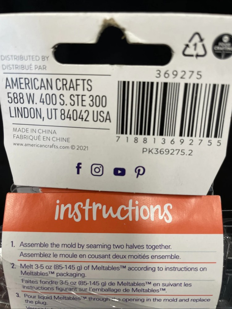 Kaboom Chocolaka Mini Pinata Mold-Cube