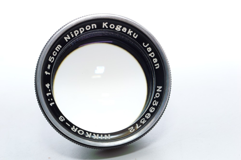 Nikon SP rangefinder camera. Titanium Shutter. Nikkor 5cm f1.4 lens. Light Meter