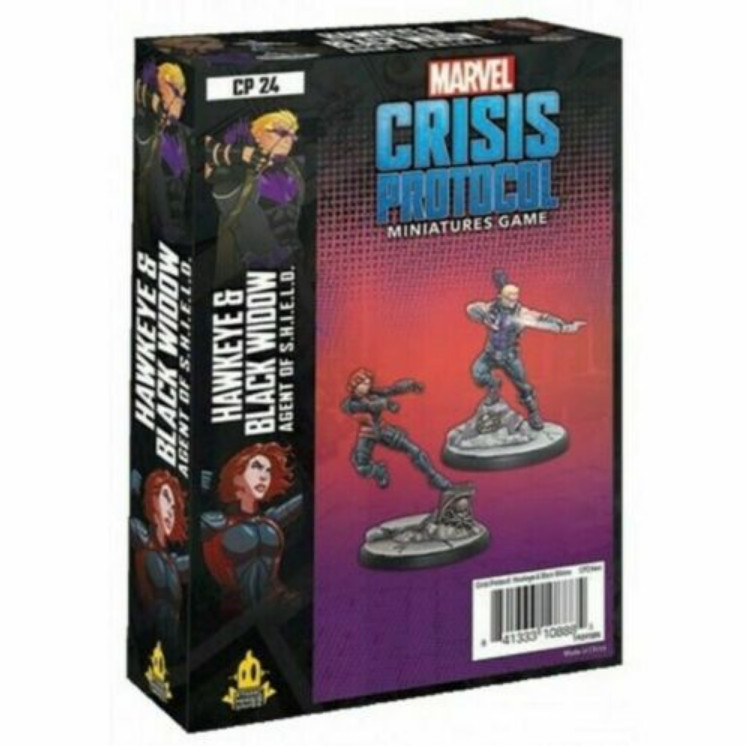Marvel Crisis Protocol Hawkeye and Black Widow NEW in BOX Expansion SHIELD