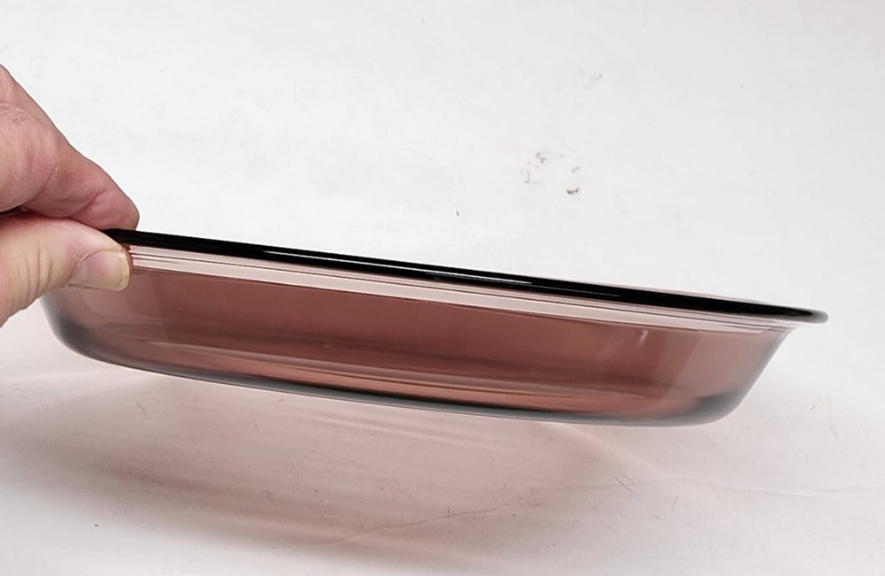 PYREX CRANBERRY Pie Plate Pan 9" Corning Dish #209