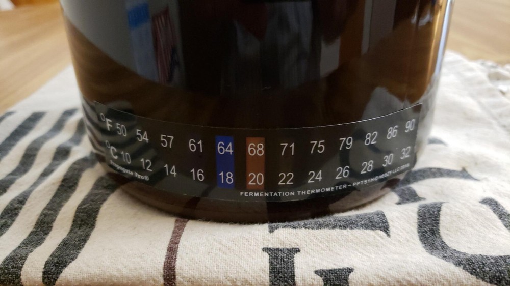 5 pcs Pack Stick On Thermometer Temp Strip Sticker Brewing Fish Tank Aquarium