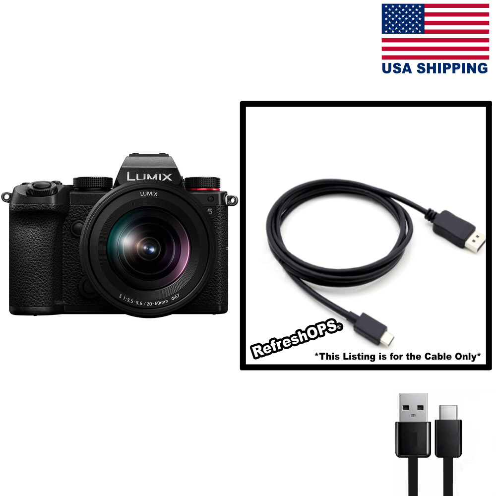 Panasonic LUMIX S5 Mirrorless Digital Camera USB Cable Transfer Cord Replacement