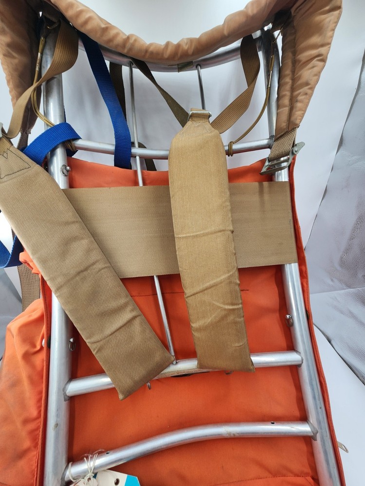 Skyline Camp Trail External Frame Hiking Backpack, Orange VTG