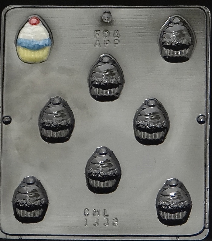 Cupcake Bite Size Chocolate Candy Mold  1332 NEW