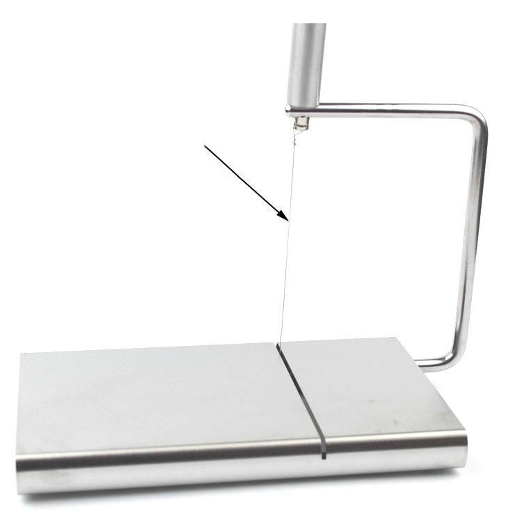 Cheese Slicer with Wire Serving Board Stainless Steel Cutting Kitchen Hand Tool