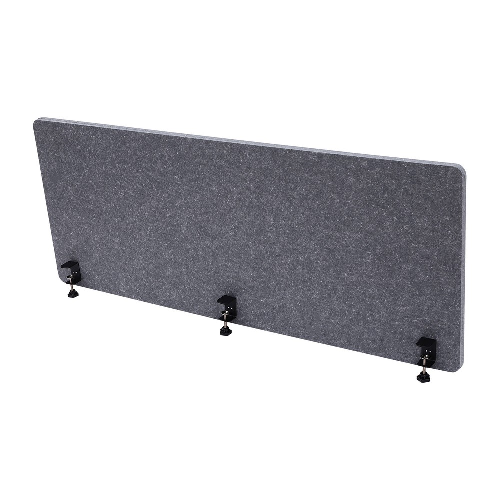 Durable Polyester Desk Divider - Table Mounted Office Privacy Partition