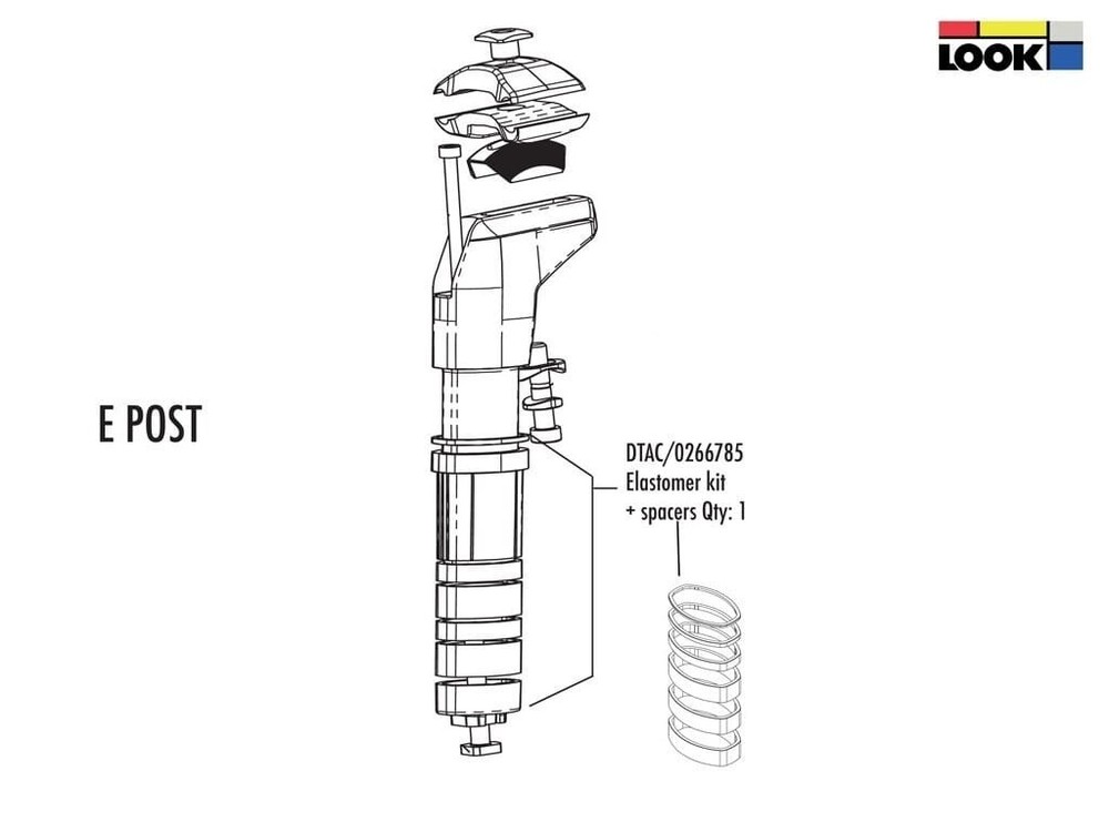 Look Replacement E-Post Kit Elastomer + Spacer #DTAC/0266785