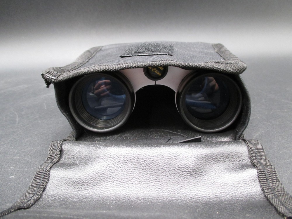 Vintage 2001 Target Binoculars Y2K Gift Compact Folding Case Strap