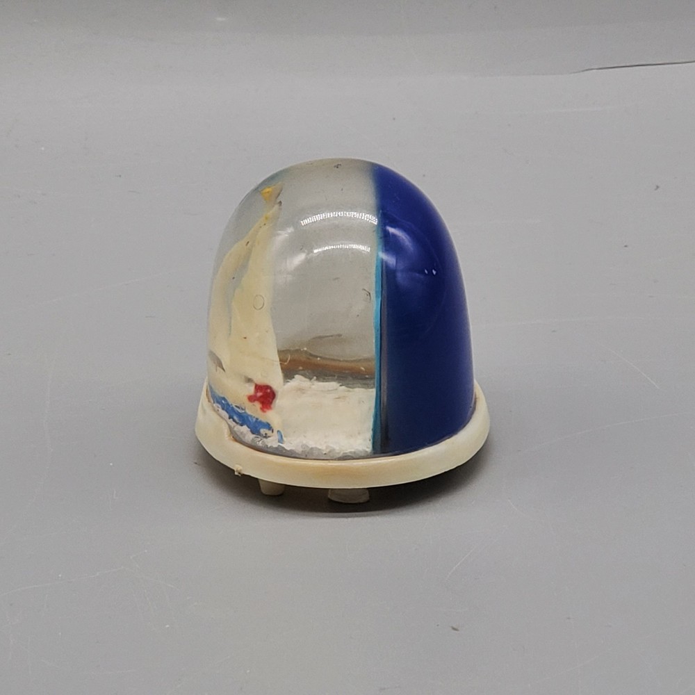 Vintage Sail Boat Cloud Snow Globe