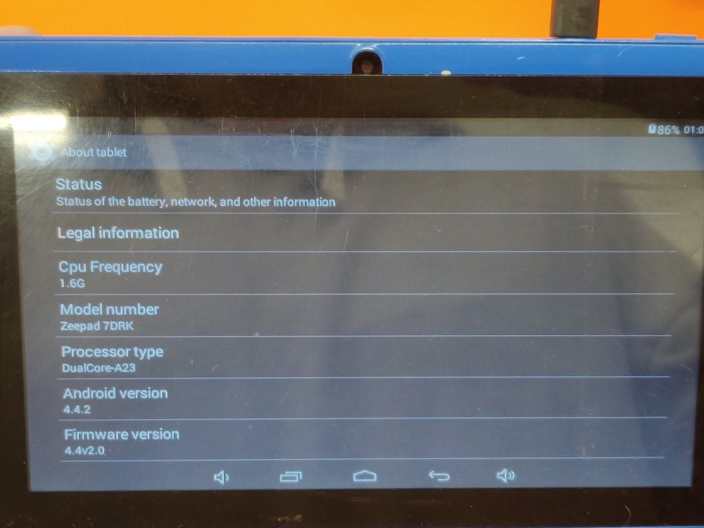 ⭐️⭐️⭐️⭐️⭐️ *AS IS - READ* Blue Zeepad 7DRK 7" Tablet Android Touchscreen Camera