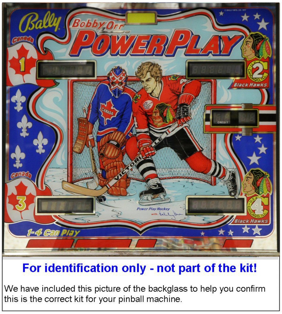 1978 Bally Bobby Orr's Power Play Pinball Machine Rubber Ring Kit