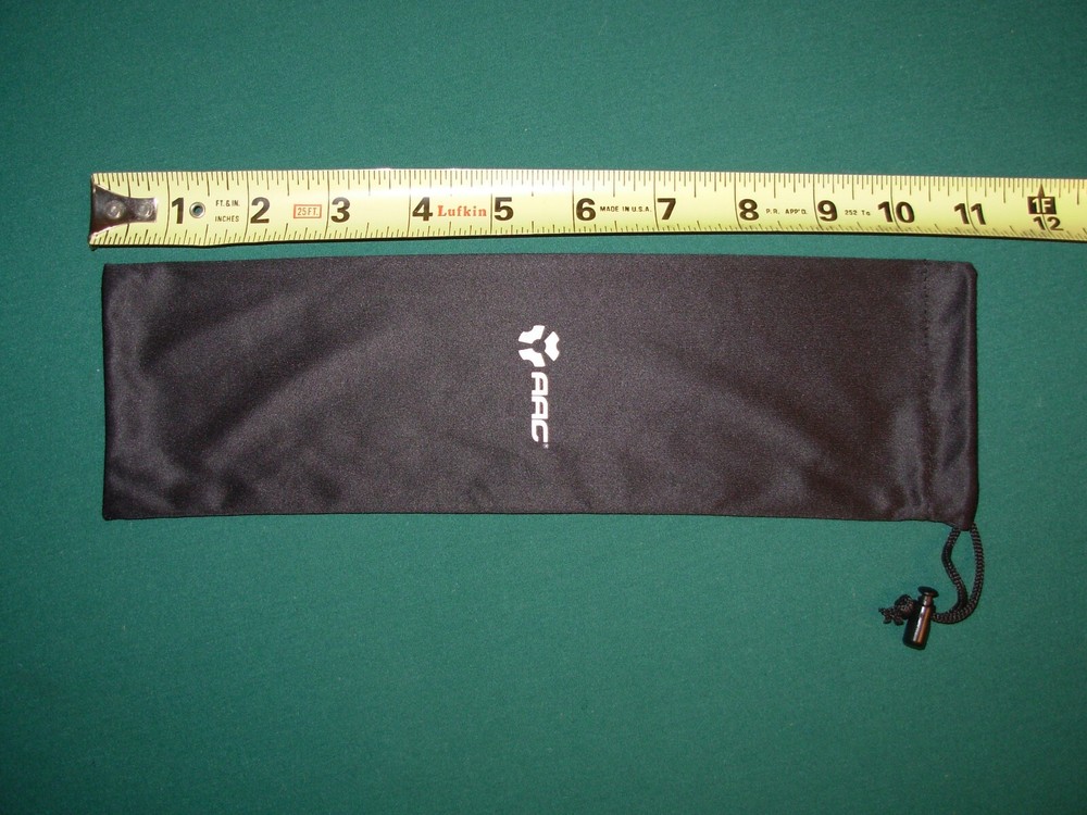 Large ADVANCED ARMAMENT CORP AAC Silky Black Drawstring Bag