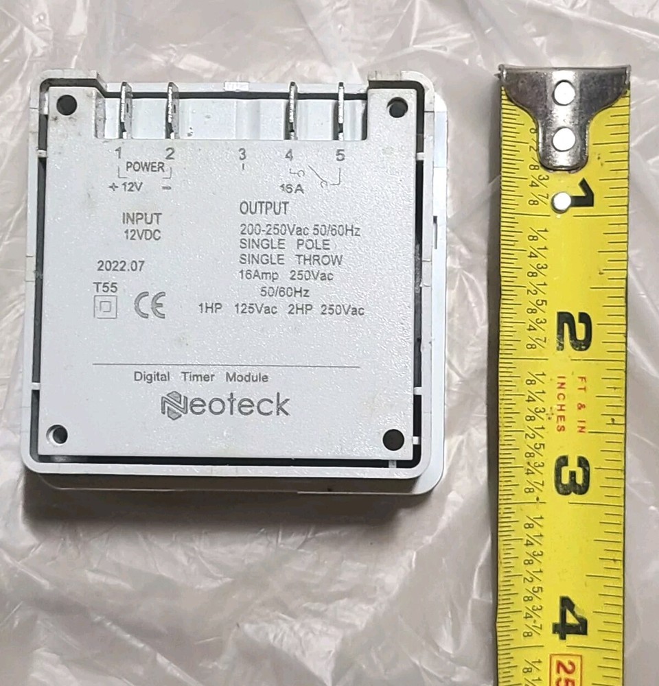 Neoteck 16A LCD Digital Electronic Programmable Timer Module 12 Volt