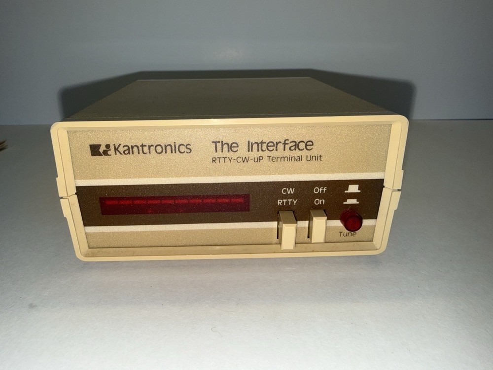 Kantronics "The Interface" RTTY TX RX & CW RX computer interface + Manual Cables