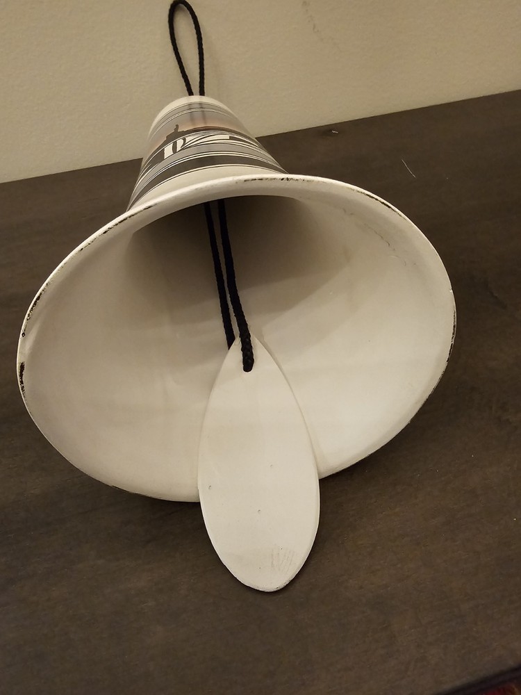 Southwest Ceramic Wind chime Cream Brown Grey Black