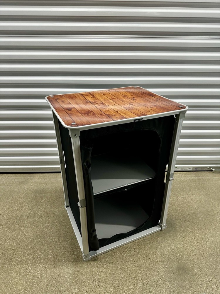 Portable Pop-A-Bar Folding Bar Table w/ Carry Bag & Wheels