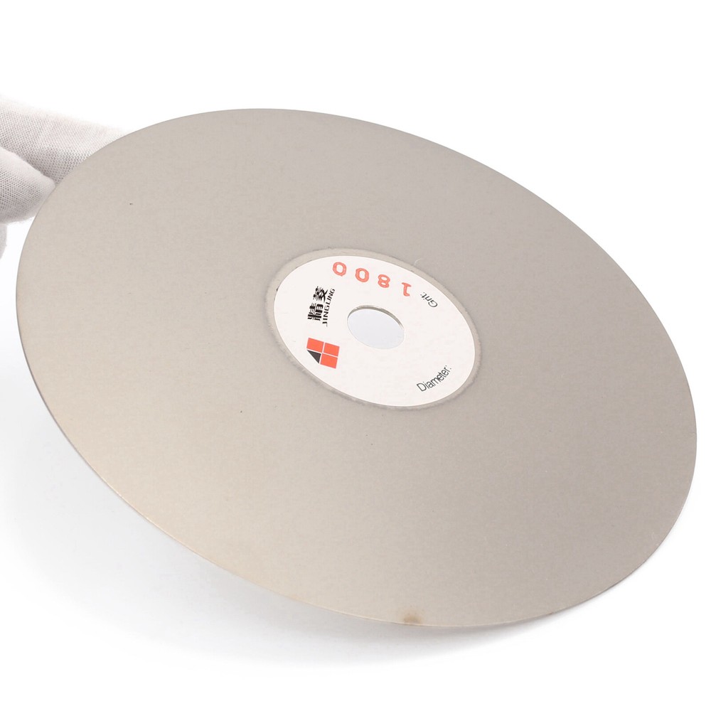 6" inch Diamond coated Flat Lap Disc Lapidary lapping disk 1800 Fine