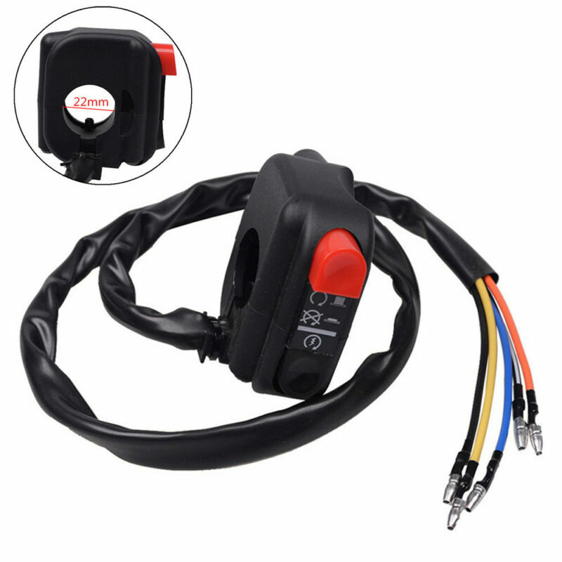 22mm Motorcycle Bar Ignition Switch On Off Starter Engine Start Kill Push Button